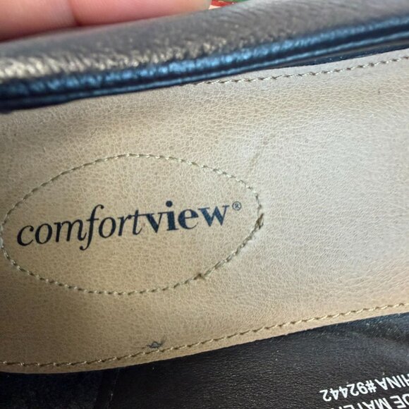 Comfortview Arya Women Size 9M Black Minimalist Slip On Comfort Preppy Shoes - Picture 10 of 11